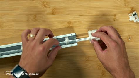 Video ID: 121002This short video will show you how to <b>replace a wand tilt mechanism</b> on your 1" mini <b>blinds</b>. . Replace blind wand